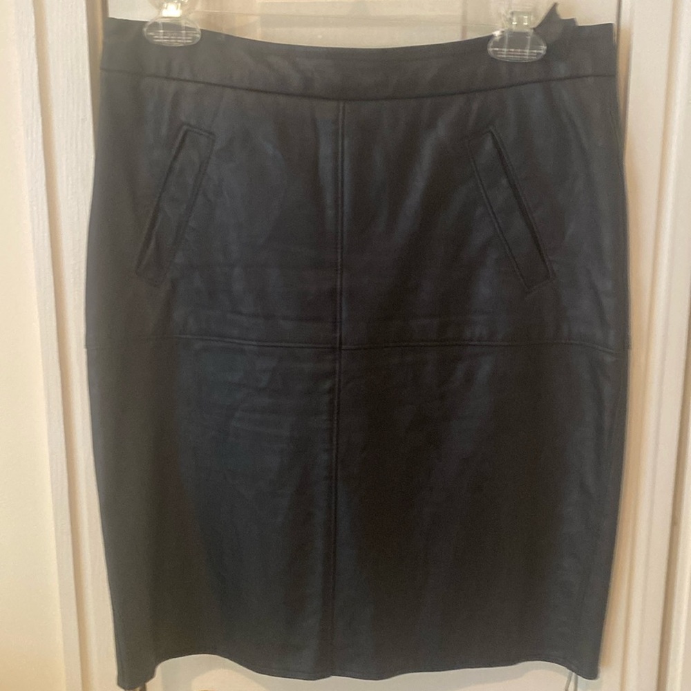 CAbi short leather skirt. Size 2.